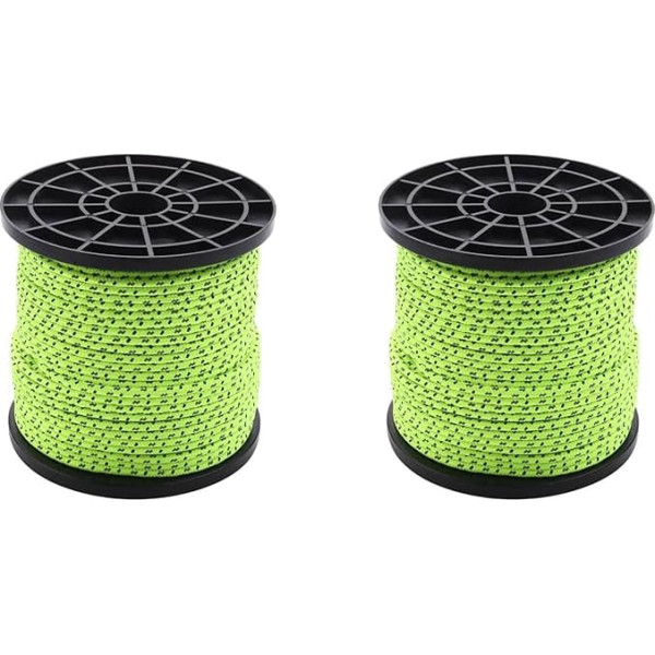 ROTEMADEGG 2 gabali 4mm 50M / 16.4Ft Glow In The Dark Reflective Tents Rope Tents Cord Camping Cord