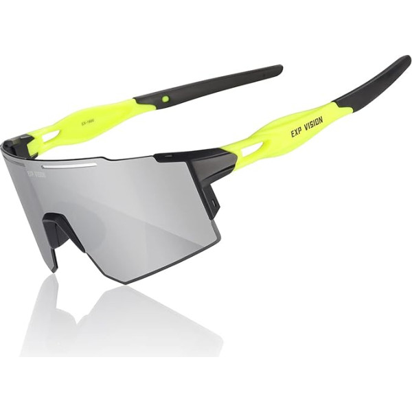 EXP VISION Polarizētas velosipēdu brilles, UV 400 sporta brilles, vēja necaurlaidīgas velosipēdu brilles skriešanai, pārgājieniem, golfam, makšķerēšanai, braukšanai ar automašīnu