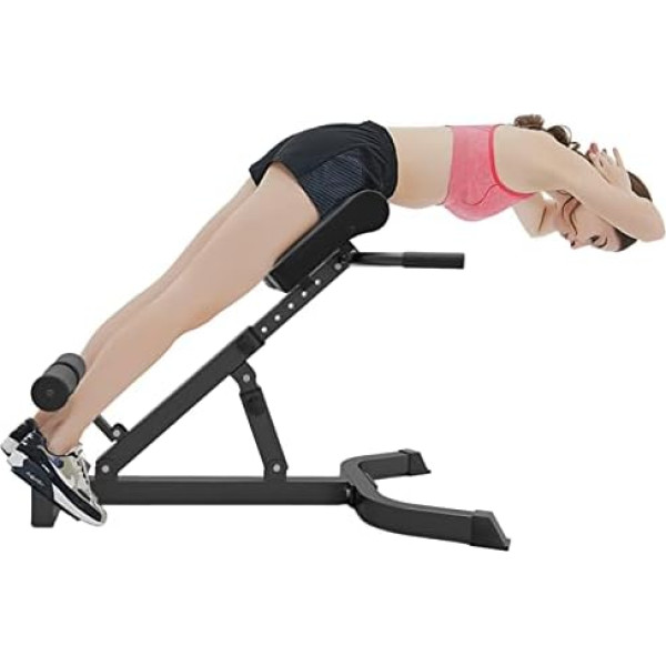 Roman Hyperextension krēsls mājas trenažieru zālei, 5 līmeņu regulējams svara sols, vēdera treneris, F muguras pagarināšanas sols vēdera treniņiem