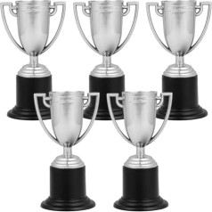 SWAYVES 5 gab Mini trofejas, plastmasas mazās trofejas kausi Mini trofejas apbalvojumiem sporta turnīriem un sacensībām