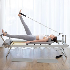 Pilates reformators, salokāms Pilates reformators, Pilates studijas mašīna, Pilates reformators mājai, regulējama Pilates gulta, vingrošanas jogas aprīkojums