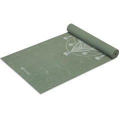 Gaiam Yoga Mat Premium Print Non-Slip Exercise & Fitness Mat for All Types of Yoga, Pilates & Floor Training