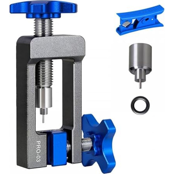 MiOYOOW Velosipēdu hidrauliskās šļūtenes ieliktnis, velosipēdu cauruļu instruments ar hidraulisko šļūtenes griezēju