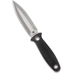 Spyderco Black G-10 Nightstick nazis ar fiksētu asmeni Full Tang S30V nerūsējošā tērauda naži