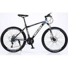 Lauxjack Velosipēds Vīrieši Sievietes Zēni 26 collu Shimano 21 Speed Derailleur Kalnu velosipēds Blue Black