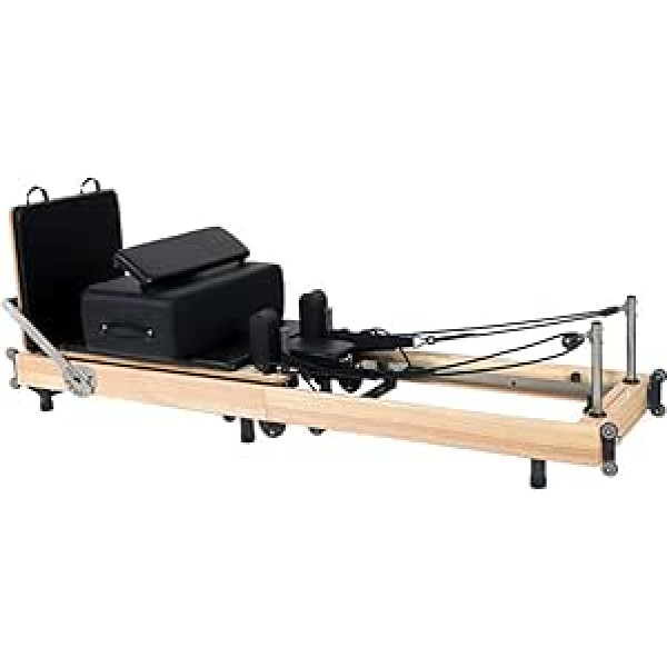 Salokāms Pilates Reformer mašīna, Maple Pates Reformer, Reformer mašīna, Pilates studijas mašīna, mājas Pates Reformer, studijas aprīkojums mājās.Produkts pārvadā 250KG