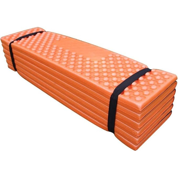 TEmkin guļammaisiņi Camping Outdoor Camping Mat Ultralight Foam Camping Mat Collapsible Beach Tent Picnic Mat Sleeping Mat (Color : Type S) (Orange)