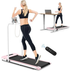 Dskeuzeew Walking Pad Folding Treadmill mājas skriešanai - 120 kg treadmills Desk Small Running Device Electric 1-10 km/h ar LCD displeju + tālvadības pulti