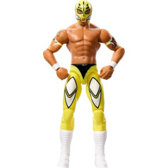 Mattel WWE 6 collu kolekcionējama Rey Mysterio figūriņa ar 10 plastikas punktiem un reālistisku izskatu