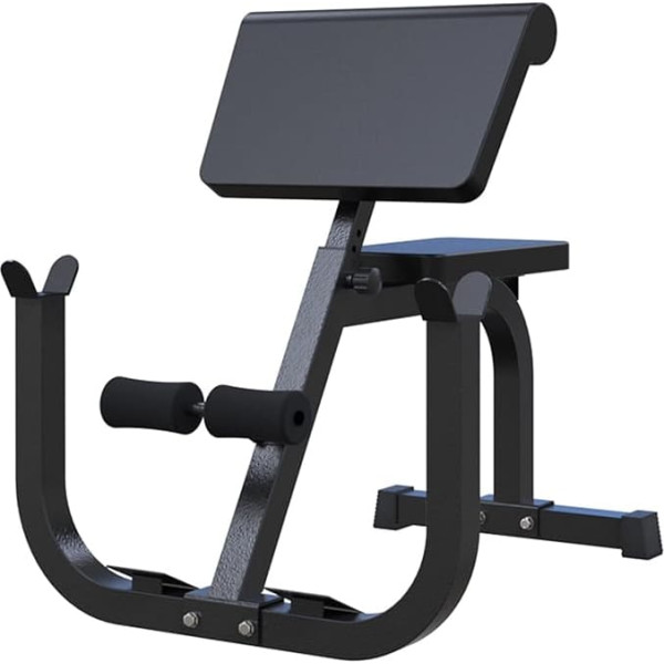 WAHHHWF muguras treneris Preacher Curl Bench, romiešu krēsls Hyperextension Bench mājas trenažieru zālei Fitness, Heavy Duty Svara sols muguras pagarināšanas vingrinājumu ierīce, slodzes 330 lbs