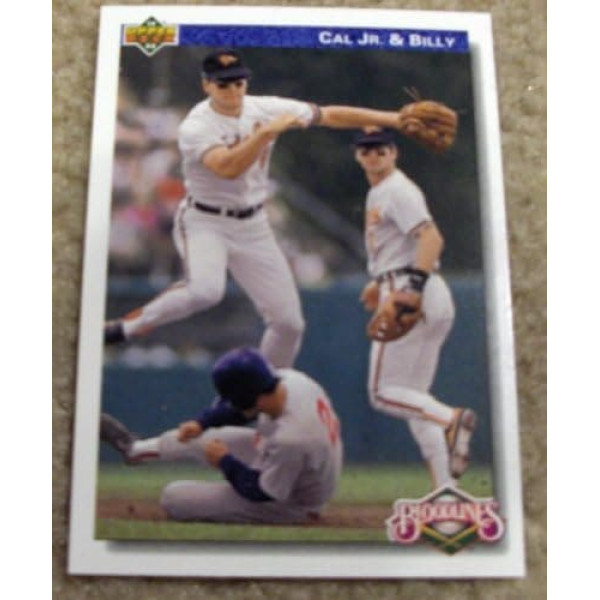 Upper Deck 1992 Cal Ripken Jr. and Billy Ripken #82 MLB beisbola karte