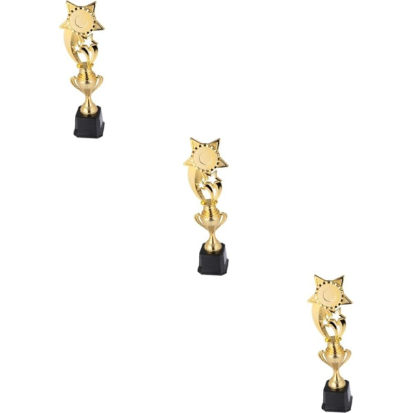 HLUONGTN 3Pcs Kids Trophy Pentagram Shape Trophy Bulk Kids balvas Atlīdzības balvas Trophy Bērnu balvas Bērnu balvas Bērnu ballīte Trophy