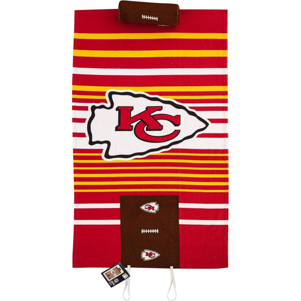 Northwest NFL Kansas City Chiefs Unisex pieaugušo dvielis ar putu spilvenu, 32