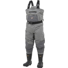 FROGG TOGGS Vīriešu Steelheader pastiprināta neilona elpojošs un izolēts Bootfoot Wader, kniedēta vai filca zole Makšķerēšanas zābaki un Wader somas
