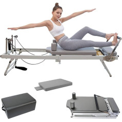 GRDSGRD Pilates Reformer mašīnu iekārtas Iekštelpu treniņu mašīna Salokāms Pilates Reformer mājas un sporta zāles personīgais sporta aparāts