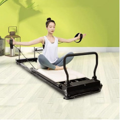 DSeenLeap Pilates Core Bed Salokāmā aerobikas transporta fitnesa aprīkojuma dzelzs personīgā jogas fitnesa gulta