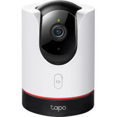 Tapo C225 360° WiFi iekštelpu drošības kamera, 2K 4MP, fiziskā privātuma režīms, zvaigžņu gaismas sensors, kustības noteikšana, saderīga ar Apple Homekit, Alexa un Google Home