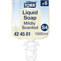 Tork Maigas aromātiskas šķidrās ziepes rokām S4 Fresh Fragrance 6 x 1000 ml 424501