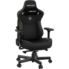 Anda Seat Kaiser 3 Großer Gaming-Stuhl - Ergonomischer schwarzer PVC-Leder-Gaming-Stuhl für Erwachsene, negbarer Büro- und Gaming-Sitz, Gamer-Stuhl mit magnetischem Nackenkissen & Lendenwirbelstütze