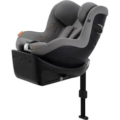 CYBEX Gold Sirona Gi i-Size Comfort bērnu autokrēsliņš, ieskaitot pamatni, no aptuveni 3 mēnešiem līdz 4 gadiem (no dzimšanas ar ieliktni jaundzimušajam), maks. 20 kg, 61 - 105 cm (no 40 cm ar ieliktni jaundzimušajam),