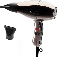 Elchim 3900 Healthy Ionic Hair Dryer Titanium ar Schuko kontaktdakšu - profesionāls matu žāvētājs, ražots Itālijā - viegls un kluss, veselīgiem matiem, par 30% īsāks žāvēšanas laiks, 2400 W