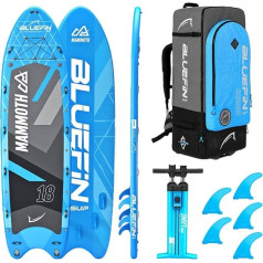 Bluefin SUP Unisex suaugusiųjų SUP Mammut 18' modelio šeimos / grupės lenta, mėlyna