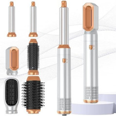 Air Styler 6 in 1, Atopskins Hair Styler ar 1000 W matu žāvētāju, siltā gaisa suku, matu žāvētāja birste, apaļa birste, fēns, lokšķēres, iztaisnošanas birste visiem matu tipiem, žāvēšana, iztaisnošana,