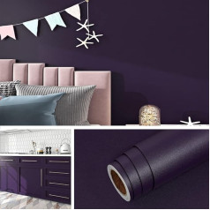 Livelynine 40 cm x 10 m pašlīmējošās tapetes Violeta guļamistabai Dzīvojamā istaba Priekšnams Sienas līmplēve Mēbeles Apelsīns Plain skapim Galda virsma Sienas plēve Pašlīmējoša mazgājama vannas istaba