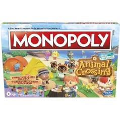 Hasbro spēļu galda spēle Monopoly: Animal Crossing New Horizons - no 8 gadiem - aizraujoša spēle 2 līdz 4 spēlētājiem