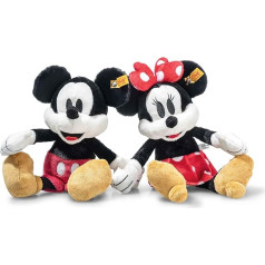 Steiff Mickey ir Minnie Mouse dovanų rinkinys, 2 dalių rinkinys, mieli pliušiniai žaislai, berniukams, mergaitėms ir kūdikiams nuo 0 mėnesių, minkšti pliušiniai draugai, pliušiniai žaislai, 31 cm, įvairiaspalviai, 708023