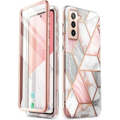 i-Blason Glitter Case for Samsung Galaxy S22+ Plus (6.6 Inch) 5G Mobile Phone Case Bumper Case 360 laipsnių apsauginis korpusas blizgus dangtelis [Cosmo] su integruota ekrano apsauga 2022 Edition (Marble)