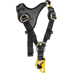 PETZL c81caa Top Croll Brust Geschirr mit integierter ventralpelotte Seil Klemme, schwarz/gelb