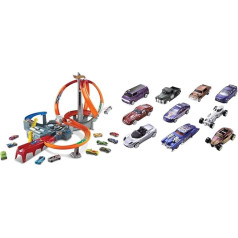 Hot Wheels 1:64 lējumu rotaļlietu komplekts ar 10 automašīnām, nejaušā izvēlē, rotaļlieta no 3 gadiem