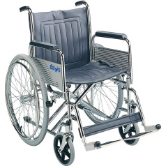 Patterson Medical Transit Wheelchair with Removable Arms and Footrests and Foldable Back