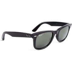 Ray-Ban Unisex-Erwachsene Wayfarer Sonnenbrille, Schwarz (Juoda), 50