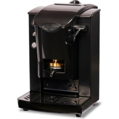 FABER KAFIJAS KAFIJAS KAFIJAS PĀRVADES automāts Slot Plast Model Pod Coffee Machine 44 mm Regulējama misiņa spilventiņu prese (melna/ melna)