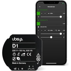 ubisys Zigbee Dimmer D1: līdz 500VA | Inteliģentam apgaismojumam jūsu viedajā mājoklī.