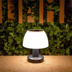 Orihome Solar Table Lamp, Warm White, 4 Brightness Modes, Type-C Charging