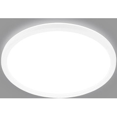 BRILONER - EEK A LED griestu gaisma, efektīva, 11 W, 2400 lm, aptuveni 50 000 stundu gaisma, plakana, netieša gaisma, LED lampa, LED griestu gaisma, dzīvojamās istabas lampa, LED panelis, virtuves lampa, 29 x 3 cm,