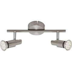 Briloner Leuchten Deckenstrahler, LED Lampe, Deckenlampe, LED Strahler, Deckenleuchte, Wohnzimmerlampe, Spots, Deckenleuchte Wohnzimmer, Deckenspot, Deckenbeleuchtung, schwenkbar