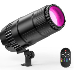 30 W Pinspot LED RGBW 4 in 1 LED starmešu prožektors 4 režīmi ar tālvadības pulti Mini starmešu prožektors bāra deju zālei ballītei kāzu svinībām