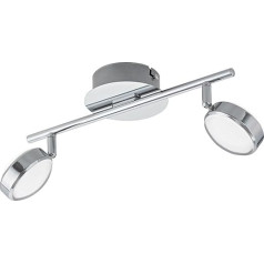 Eglo Salto Indoor 5.4 W Chrome - Griestu apgaismojums (Dzīvojamā istaba, Iekštelpu, Chrome, IP20, Virsma, Apaļš)