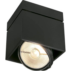 SLV Downlight Karda Mod Surface Square ES111 Single, kvadrātveida, GU10, melns 117100