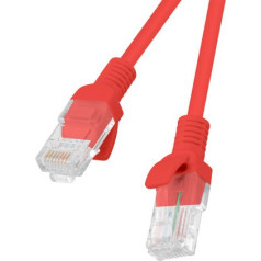 Patchcord cat.5e 0.25m sarkans fluke pagājis 10-pack