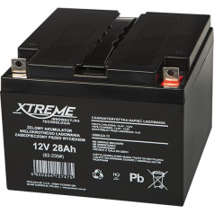 82-235# 12v 28ah xtreme gel akumulators