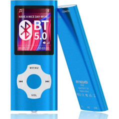 Mymahdi Bluetooth 5.0 MP3/MP4 atskaņotājs ar 32GB atmiņas karti, 1,8