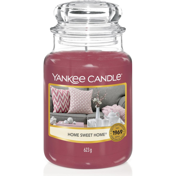 Yankee Candle aromātiskā svece, Home Sweet Home, deg līdz 150 stundām, liela svece stiklā