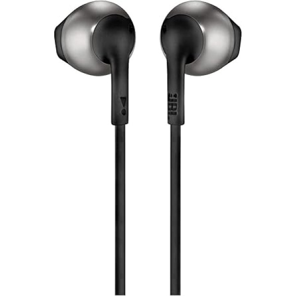 JBL Tune 205 In-Ear austiņas ar tālvadības pulti/mikrofonu ar vienu pogu - melnas krāsas