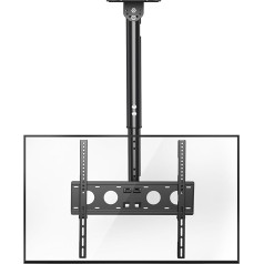 XINLEI TV griestu stiprinājums, pilnas kustības TV stiprinājums lielākajai daļai 26-65 collu plakano televizoru, regulējams augstums, līdz 45 kg, VESA 400 x 400 mm, MCA3