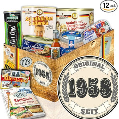 ostprodukte-versand Original Since 1958 - Ostprodukte Box Set - Dāvanu komplekts dzimšanas dienā - DDR priekšmets